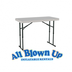 48 White Banquet Table