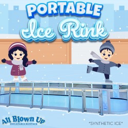 35'x34' Portable Ice Rink with Dasher Boards