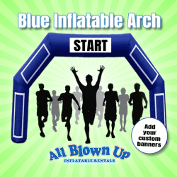 Blue Inflatable Arch