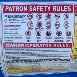 shark attack label 1624548151 Shark Attack Water Slide