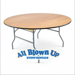 60 Round Wooden Folding Table