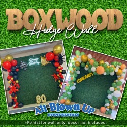 Boxwood Hedge Wall Backdrop