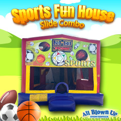 Sports Fun House Slide Combo