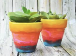 Terra Cotta Pot Painting Party