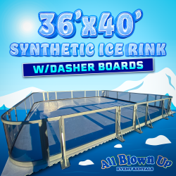 36'x40' Portable Ice Rink with Dasher Boards