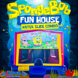 Spongebob Fun House Water Slide Combo