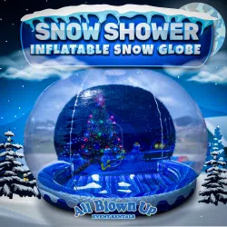 Snow Shower Inflatable Snow Globe